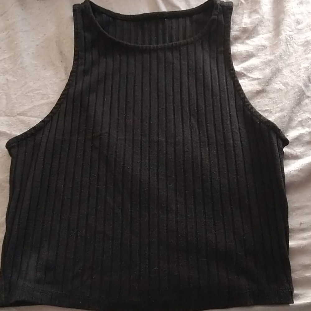 Black crop top